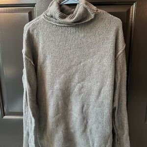 Cozy Gray Turtleneck Sweater